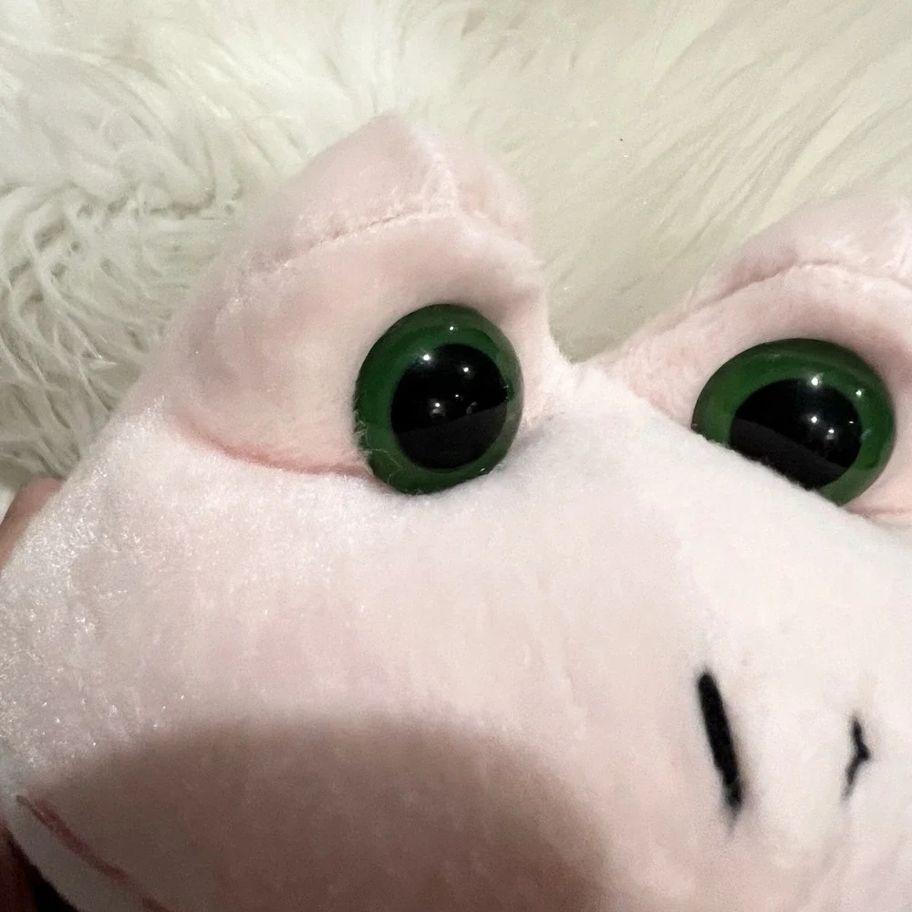 Kellytoy Beanpals Plush Pink Frog Satin Bow‎ 12
